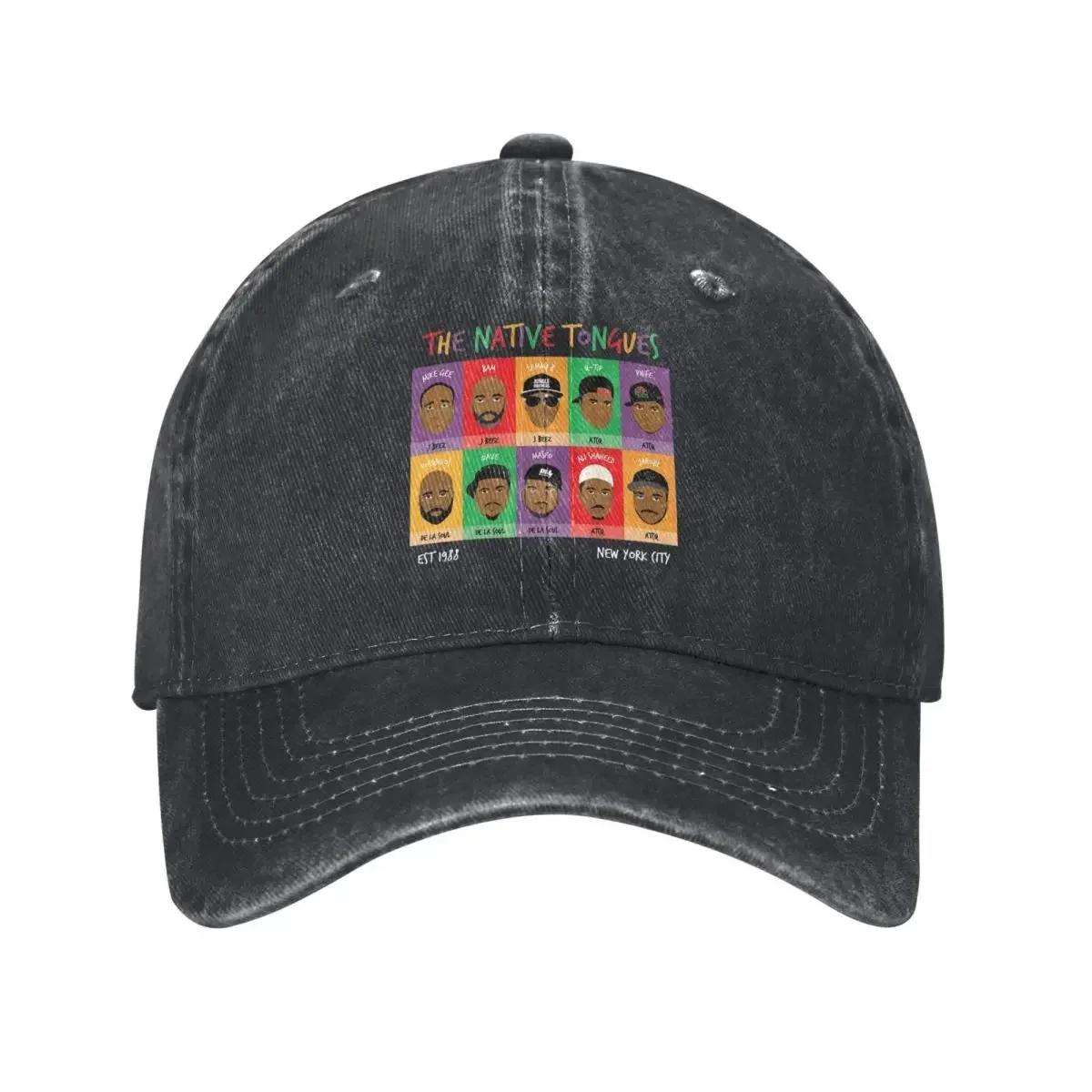 

Native Tongues Baseball Caps Merch Unisex Vintage Retro Hip Hop Sun Cap Adjustable One Size