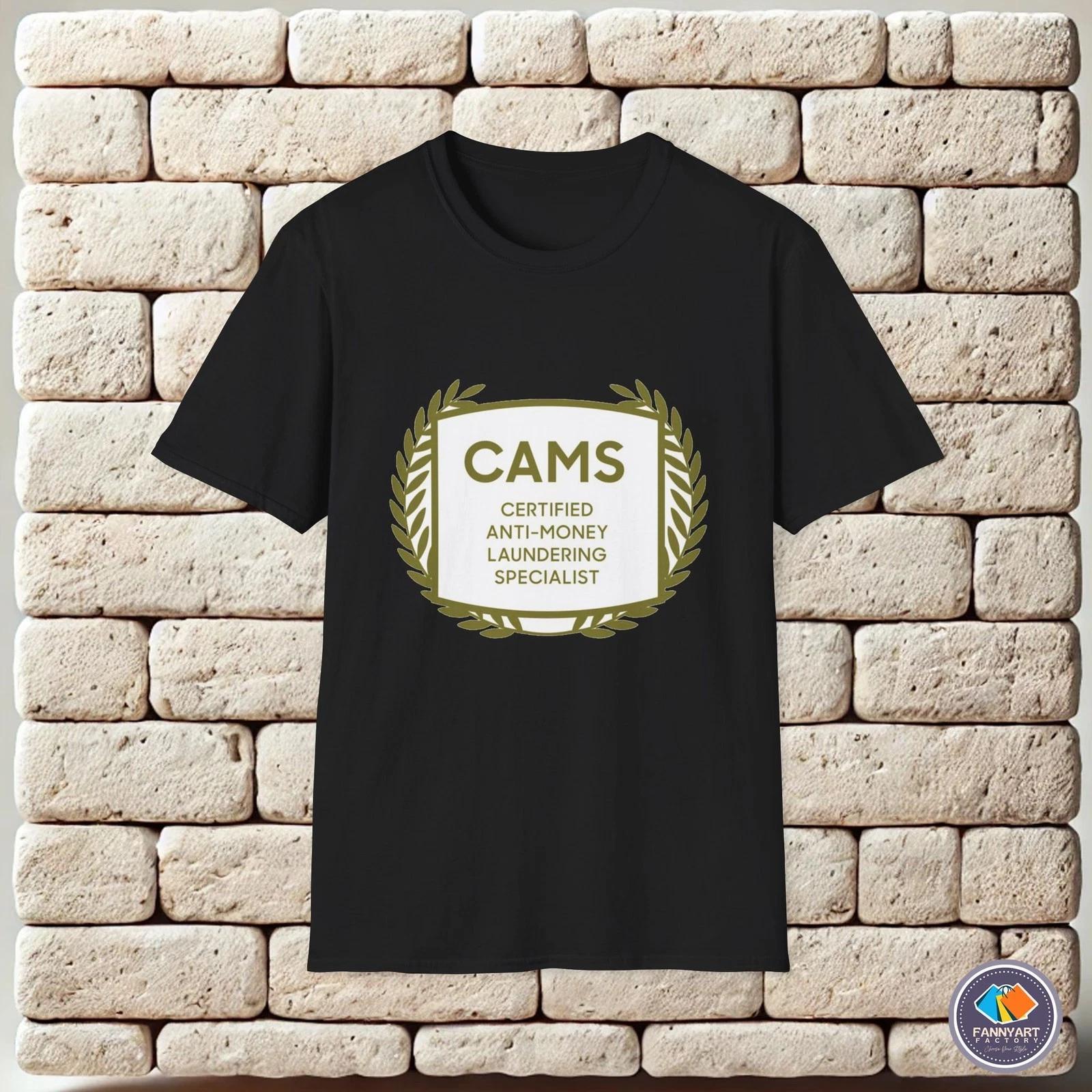 CAMS Anti-Money Laundering Specialist Logo Unisex T-Shirt S