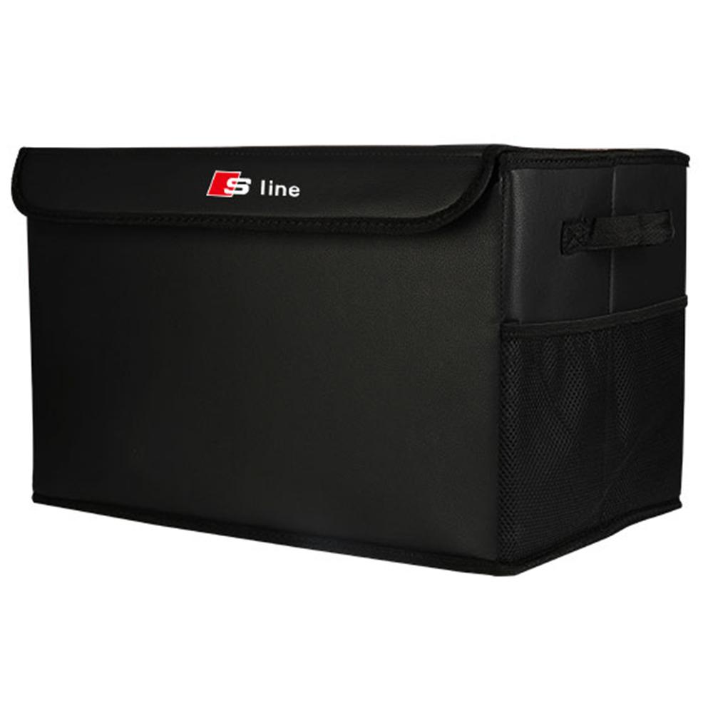 Car Leather Rear Trunk Folding Storage