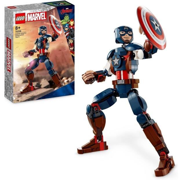 Конструктор LEGO Marvel 76258 Фигурка Капитана Америки для построения