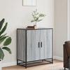VidaXL Buffet sonoma gris 68x35x76 cm bois d'ingénierie et métal, armoire de rangement, meuble d'entrée, meuble d'appoint 848967