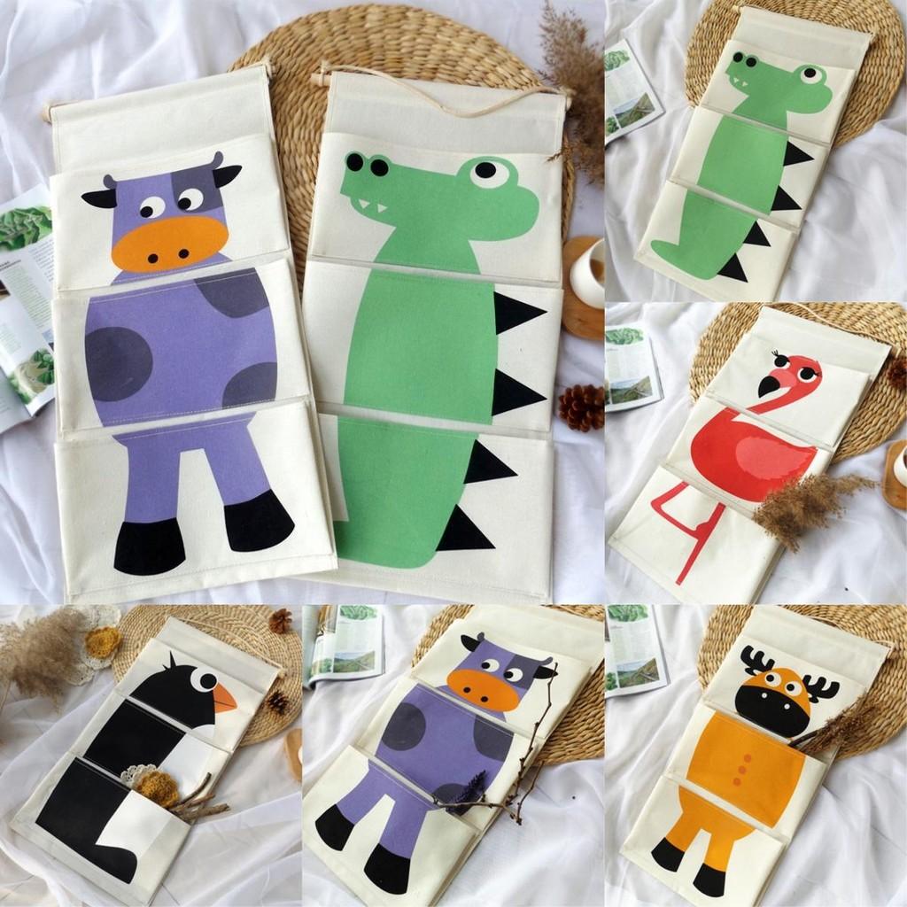 Cartoon Penguin Dinosaur Animal Wall Mount Organizer Bathroom Kitchen Storage