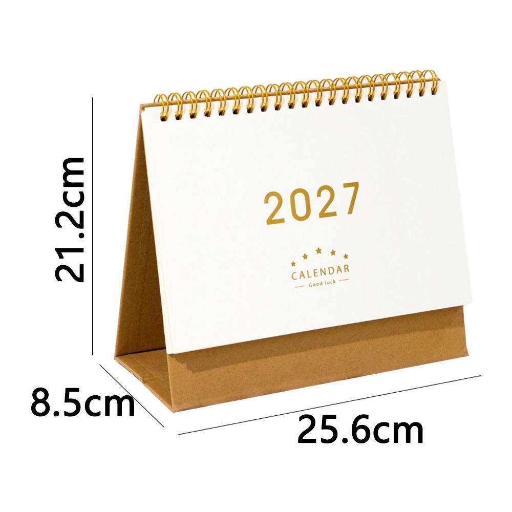 Multi-function Desktop Paper Calendar Standing Planner Scheduler 2027 Desk Calendar Home Office