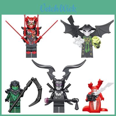 Xl0001-0005 Uyumlu Phantom Serisi Ninja Yapı Taşı Oyuncak Kendin Yap ABS Plastik Küçük Parçacık İhracat