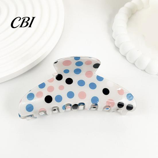 Hair Clip Large Strong Grip Clip, Dot Print Claw, Portable Scalp Friendly Accessory for Thick Updos Half-Tied Hairstyles Pattern