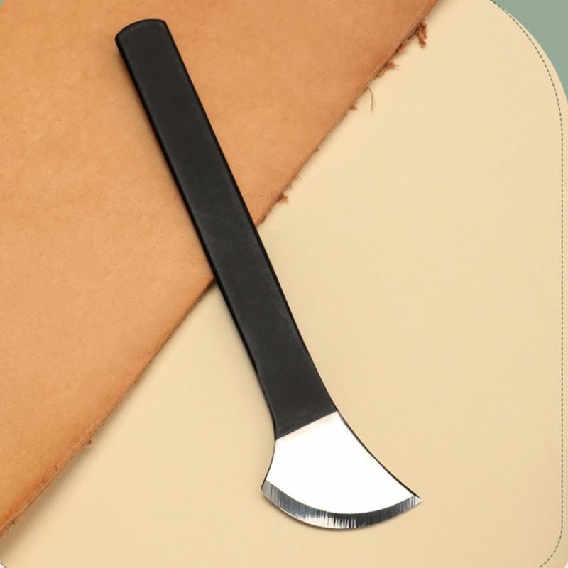 Leather Skiving Beveler Tool Leather Edging Cutter Trimming Tool Stainless Steel Leather Skiver Tool for Leather Working