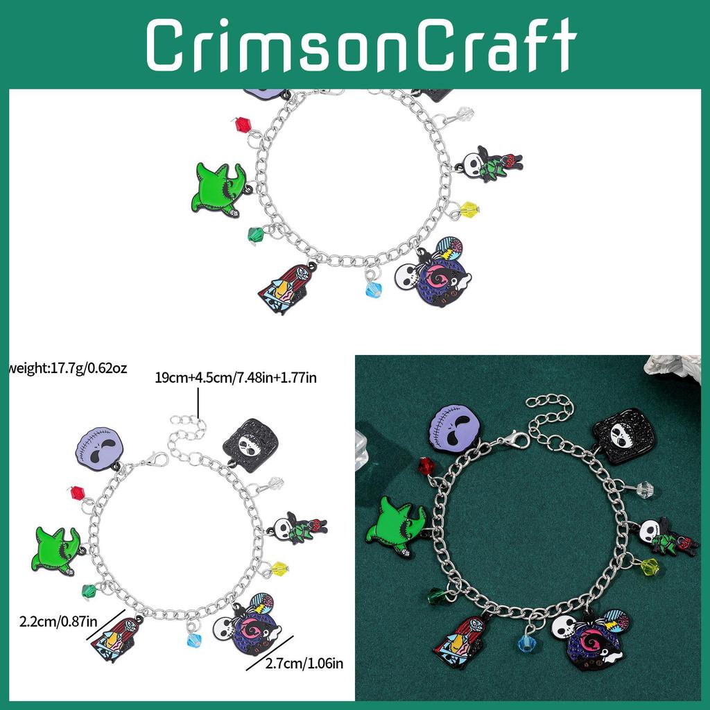 Halloween Cartoon Geistermama Armbänder Mit Legierungsanhänger Für Geschenk Und Partydekoration