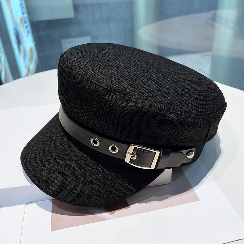 Classic Flat Top Hat For Women With Sun Protection And Stylish Design For Spring Summer Wear