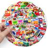 100 Small Train Graffiti Stickers Cartoon Creative Decorative Water Cup Mobile Phone Case Toy Stickers