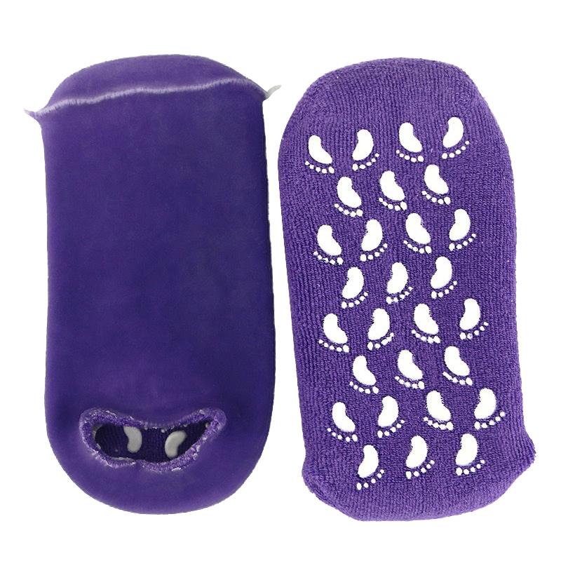 1Pair Multi Colored Essential Oil Moisturizing Socks Gloves For Dry Cracked Feet Nourishing Skin Lubricating Foot Care Massage