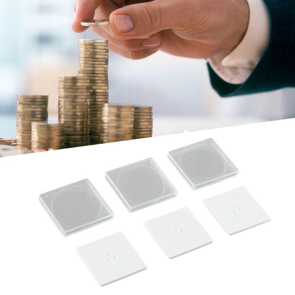 20pcs/pack Clear Medal Collection Case Storage Box Gaskets Organizer New Container Boxes