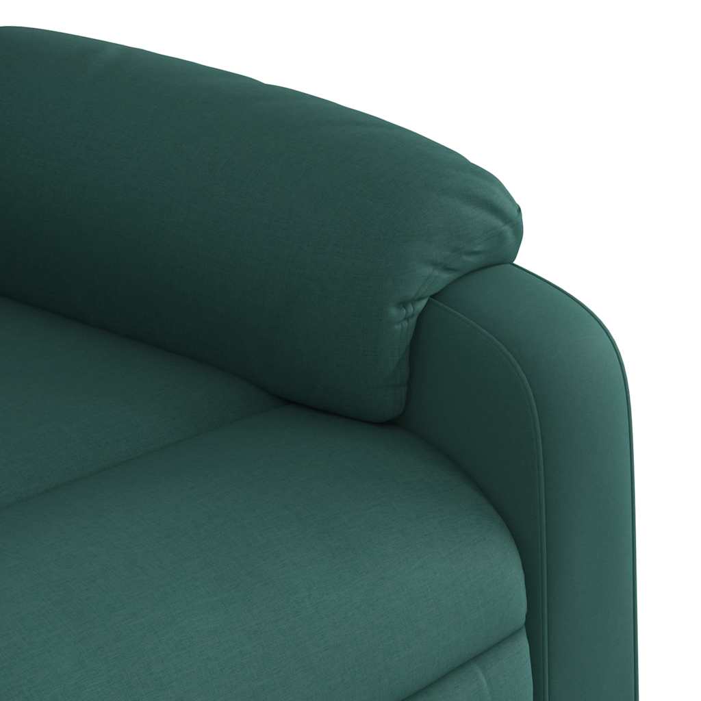Electric Massage Chair Dark Green Fabric