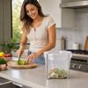 Stainless Folding Bag Holder Rack for Kitchen, Plastic Bag Support Stand