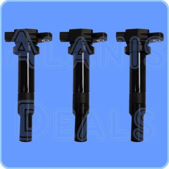 New Premium High Performance Ignition Coil Set (3) For Hyundai & Kia 2007-2010