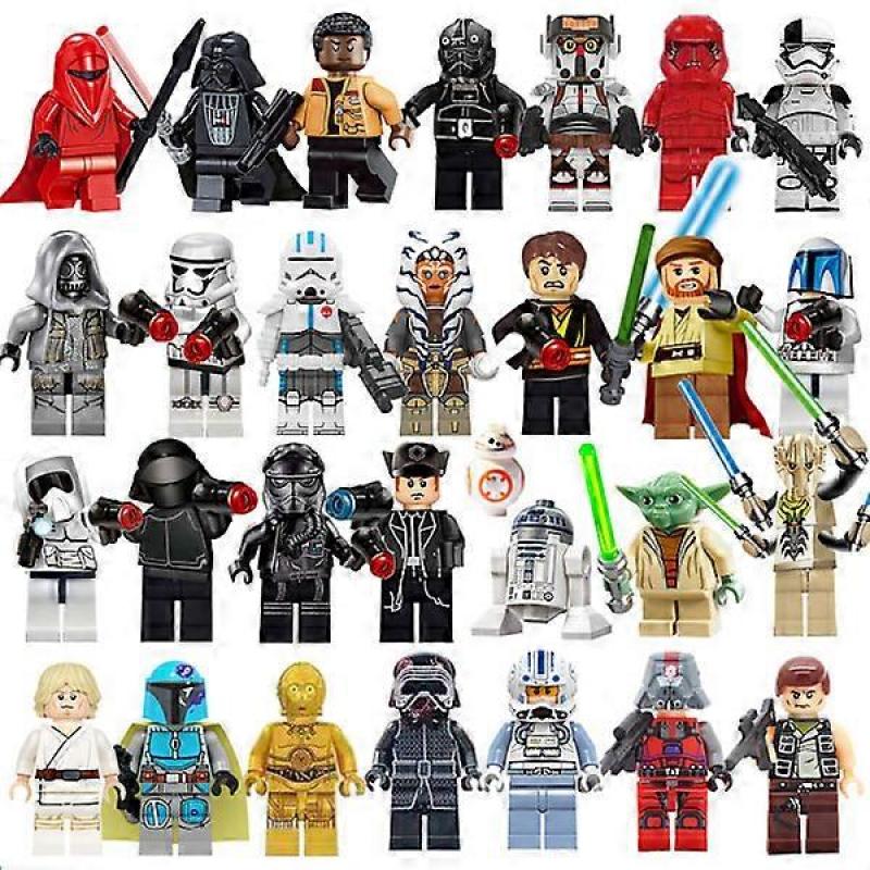 29 Pcs Star Wars Minifigures Action Figures Building Blocks Toys for Children, Great Gift for Star Wars Fans.