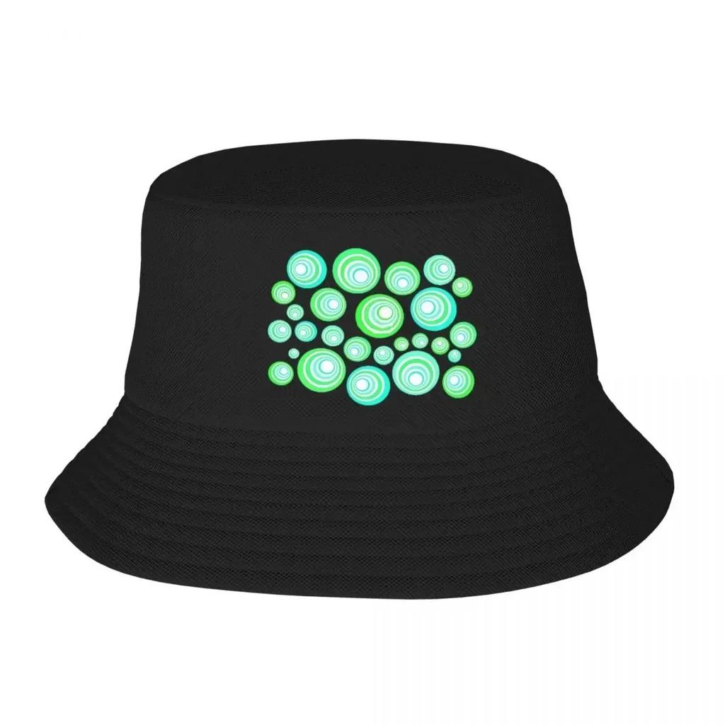 Neon Blue And Green Bucket Hat Panama For Kids Bob Hats Outdoor FisherUnisex Hats Summer Beach Fishing Unisex Caps