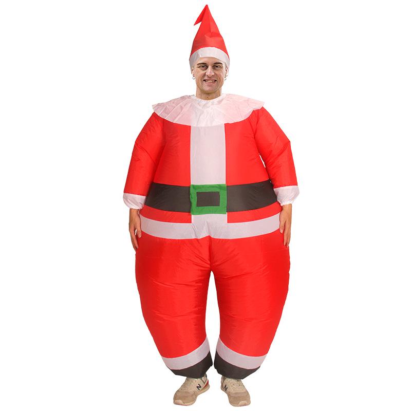 Halloween Santa Claus Snowman Reindeer Inflatable Costume - Christmas Tree Gingerbread Man Outfit