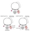 Stitch Cartoon Charm Bracelet Zinc Alloy Love Heart Pendant For Men Women Gift