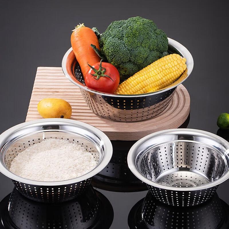 LISM Round Rice Washing & Drain Colander Set