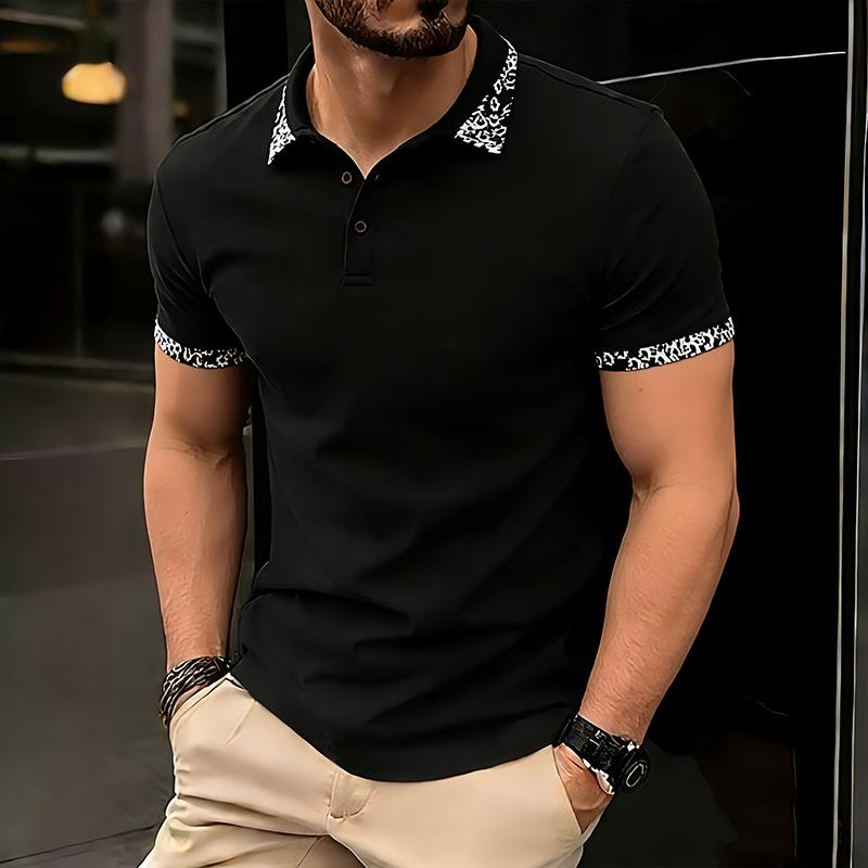Polo Para Hombre Man Summer Tee Shirt Homme De Luxe Fashion Patchwork Short Sleeve Mens Polos Shirts Business Golf Wear