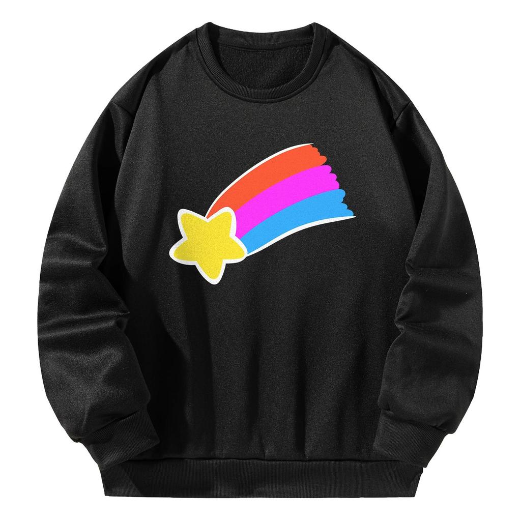 Womens Sweatshirt Pullover Basic Fashion Outfits Costumes Autumn Casual Tops M