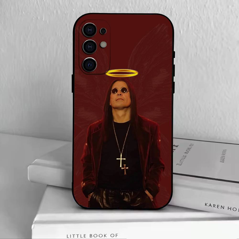 Custodia per Telefono Ozzy Osbourne Cantante Rock DD Per Samsung S25,S24,S21,S22,S23,S30,Ultra,S20,Plus,Fe,Copertura Nera in Silicone Morbido