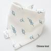Pure Cotton Baby Drool Bib: Double-Layer Triangle Scarf with Snap Closure, Anti-Spit Up for Newborns