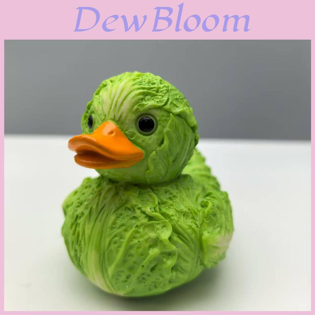 Whimsical Vegetable Duck Resin Sculpture For Home Decor And Collectors