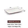 Melamine Rectangular Imitation Porcelain Plate for Hot Pot, Sushi, BBQ & Hotel Tableware.