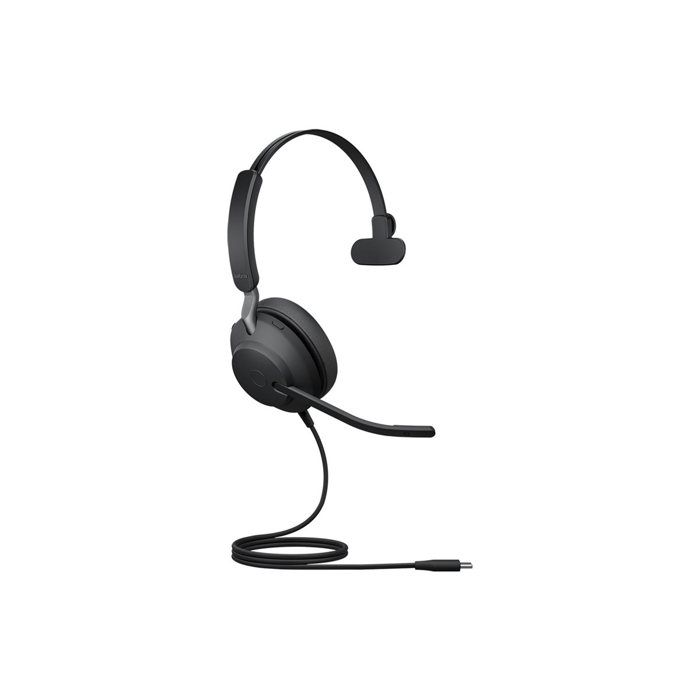 Micro-casque USB-C Jabra Evolve2 40 SE UC Mono - Sur-oreille - Isolation Acoustique - Anti-bruit