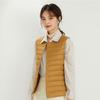 Women's Plus Size Collarless Down Vest - Short, Warm Shoulder Cape Jacket for Middle-aged and Young