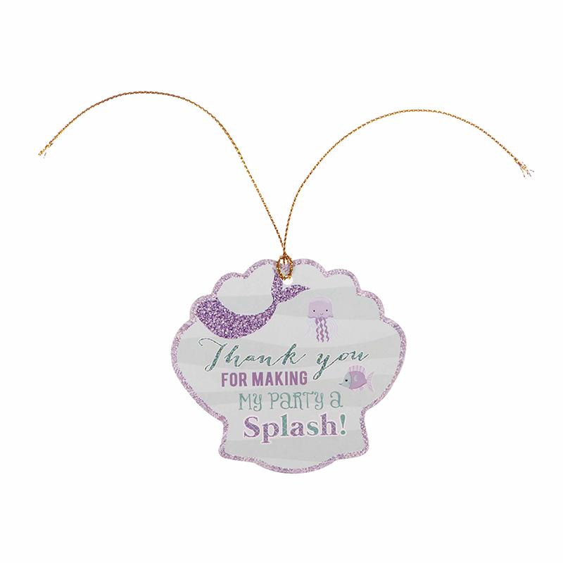 

24 шт. Бирки «Спасибо», Бирки в виде ракушек русалки со шпагатом, Упаковочные этикетки для подарочных коробок