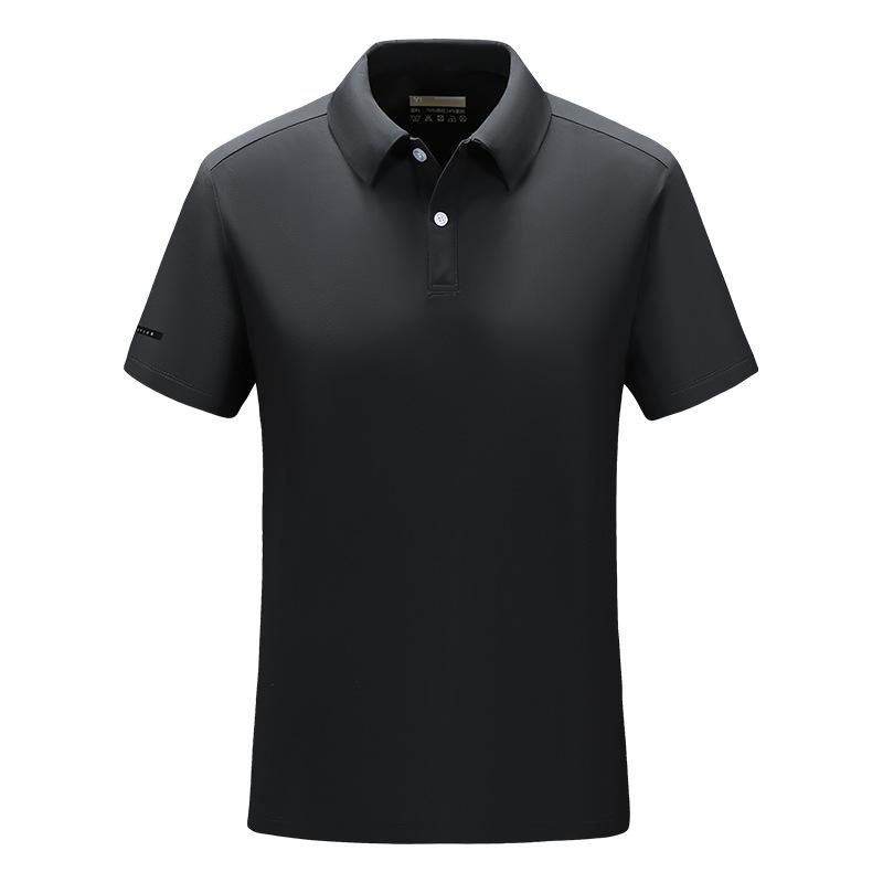 Summer Short-sleeved Lapel Sports PO Shirt Ice Feeling Men's and Women's T-shirt Enterprise Group Work Clothes Printing Logo