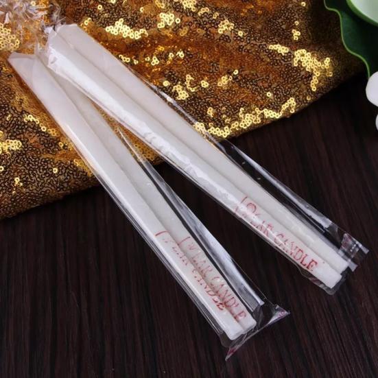 50Pcs Ear Candling Waxing Coning Therapy Smoke Free Natural Beewax with Plug