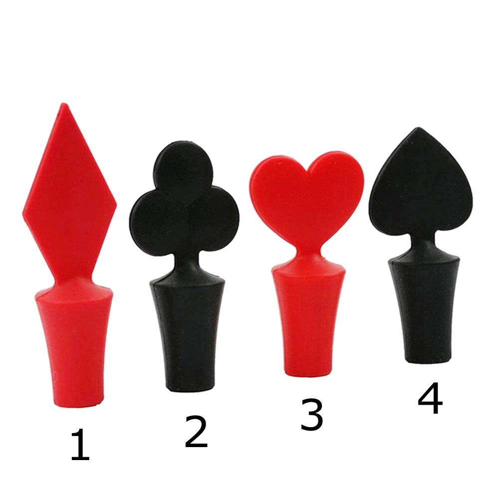 Champagne Beer Silicone Wine Stoppers Poker Shaped Plug Sealer Bottle Plug Champagne Beer Silicone Wine Stoppers Poker Shaped Plug Sealer Bottle Plug