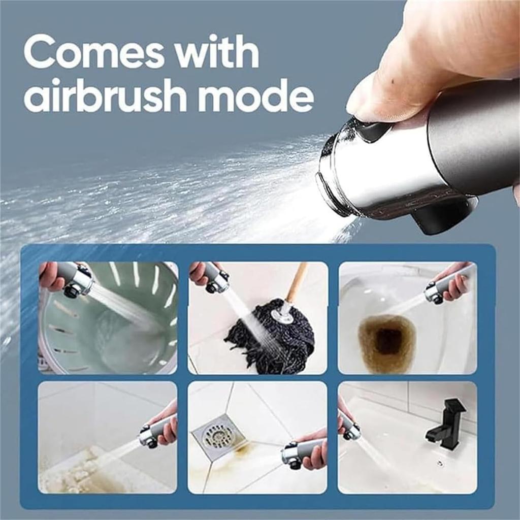 Ion Shower Drops Head Filtered Showerhead With Five Filters,Filtered Shower Head With Handheld,High Pressure Turbo Showerhead,Reusable