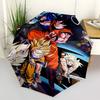 1pc Dragon Ball Z Goku & Vegeta Outdoor Umbrella - Automatic Opening/Closing - Portable 3-Fold Design - 8-Rib Iron Frame - Ideal Gift for Fans, Travel