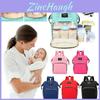 Baby Diaper Nappy Changing Mummy Bag With Large Capacity And Smooth Zippers**