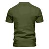 Men's Summer Solid Color Hidden Button Short Sleeve Loose Shirt Men's Casual Fashion Tops
