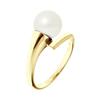 Ring - Pearls & Colors - Genuine Freshwater Pearl 8-9 Mm - Yellow Gold 375/1000 - Natural White - AAA+ Quality