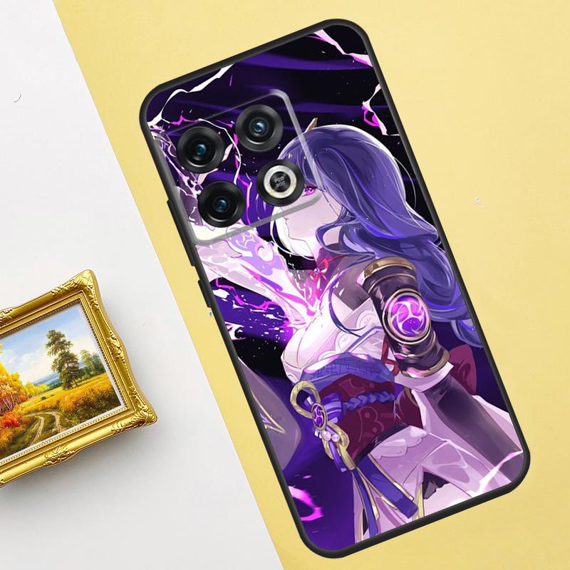 Raiden Shogun Genshin Impact Case For Oneplus 10 8 9 Pro Ace 10T 9R 8T Cover For Oneplus Nord 2 2T CE N100 N200 N300