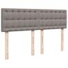 Vidaxl Letto Continentale Con Materasso, Taupe, Tessuto, 140X190 Cm
