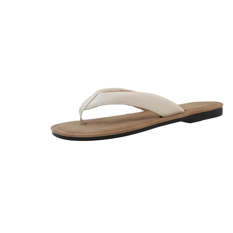 

Flat-bottomed toe flip-flops for women s outer wear 2025 summer Korean version of the new temperament comfortable casual beach slippers for women 35