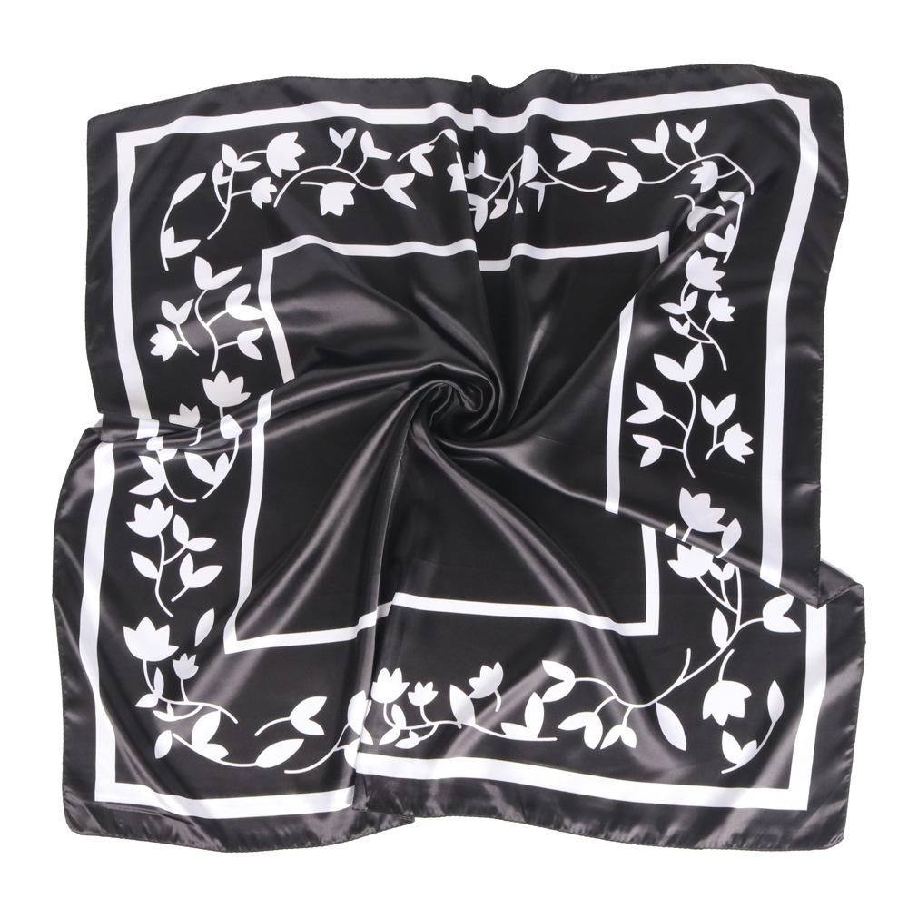 

Высококачественные роскошные шелковые шарфы, повязка на голову, шарфы, шейный шарф для женщин, шелковый шарф с цепочкой, женская декоративная шаль 90*90cm