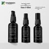 Available Black Glass Essential Oil Bottle - 5-100ml, Original Liquid Essence Spray with Portable Press-Top, Cosmetic Use