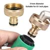 Fitting Hose Tap Connector Garden Adapter Golden Replacement Tap Faucet 1inch BSPF 36*31mm Accessories Brass+Rubber