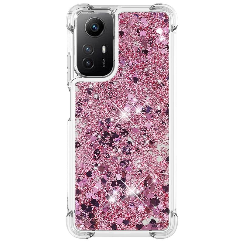 Note 12S Case For Xiaomi Redmi Note 12S Cover Printed Glitter Quicksand Liquid Cover for Xiomi Redmi Note12S Phone Case Fundas