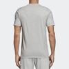 adidas T Shirts Men's Medium Heather Gray/Black Crew Neck Moderate Straight Fit DU0382