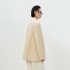 Less 2025 Spring Long Sleeve Loose Lambskin Jacket