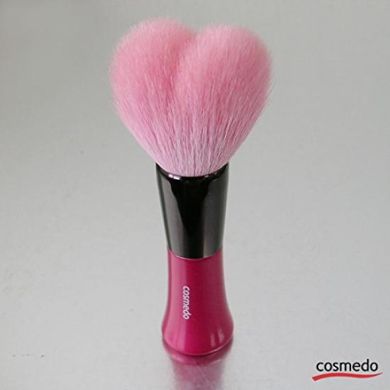 Takumi no Kumano Brush Face Stand Type Keshōfude Cosme-dō Heart-shaped Brush, (H-016SD)